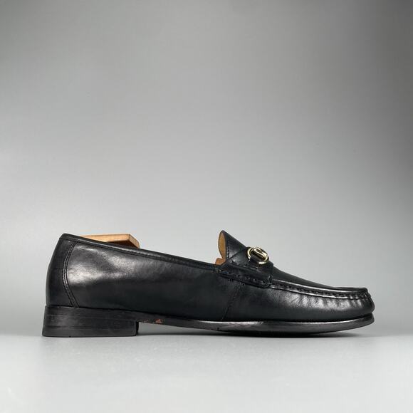 Cole Haan Pinch Men’s 9 W Black Leather Slip On Lincoln Bit Loafers Dress Shoes - Picture 5 of 9